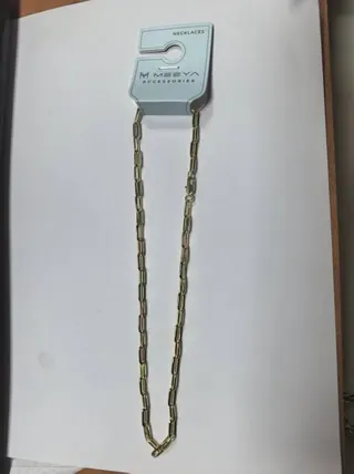 Gold Tone Alloy Chain Necklace for Women - Vintage Chunky Link, 18K Gold Plated Tarnish Resistant, Minimalist Layering Pendant Chain