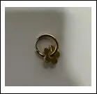 Vintage Floral Clip-On Earrings, 18K Gold Plated Alloy, French Style Flower Ear Clips, Pair, Elegant Daily & Date Jewelry