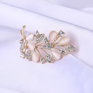 Alloy Brooch Pin Rose Gold Plated Rhinestone Enamel Ballet Dancer Flower Elephant Elegant Fashion Jewelry for Women