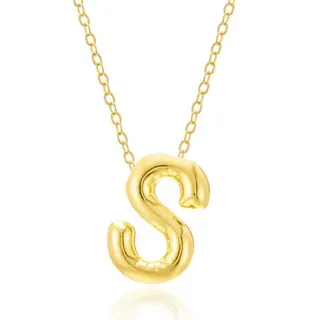 Letter T Pendant Necklace, 26 Alphabet Irregular Chain, Alloy 18K Gold Plated Mirror Polish, 40+5cm Extensible Clavicle Chain, Personalized Gift for Women