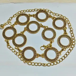 波点圆环腰链