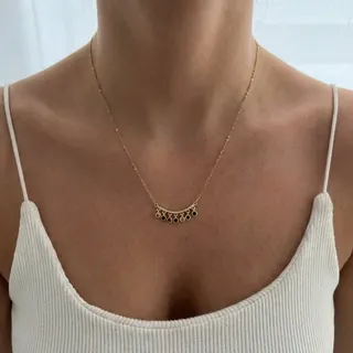 Minimalist Multi-Circle Zircon Necklace for Women, Gold-Plated Copper Fine Chain Collarbone Pendant, Adjustable 42+5cm, Colorful Micro-Set Cubic Zirconia