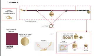 Custom Logo Bracelet - 18K Gold Plated Zinc Alloy Charm + Wine Red Braided Cord, Engravable Round Bead, Adjustable 20cm Lobster Clasp, Luxury Gift Jewelry