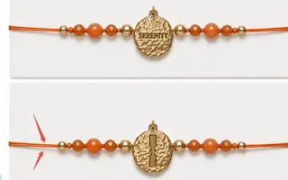 Serenity Letter Bead Bracelet - 18K Gold Plated Alloy Hammered Charm, Orange Agate Round Beads Elastic String, Vintage Luxury Stackable Women's Jewelry