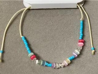 Macaron Colorful Beaded Bracelet for Women, Adjustable Woven Cord Charm Bracelet with Crystal Spacer Beads, Sweet Boho Handmade Jewelry