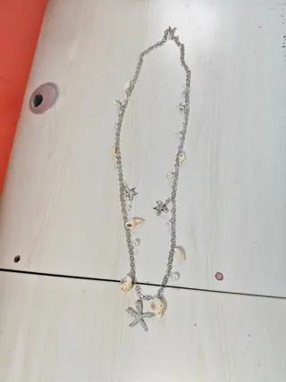 Starfish Shell Waist Chain - Alloy Rhinestone Beach Body Chain, Silver Ocean Boho Belt for Swimsuit & Summer Outfit, Adjustable Long Chain