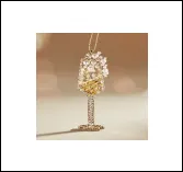 Christmas Wine Glass Charm Pendant, 18K Gold Plated Alloy with Micro-Paved Zircon, Champagne Cup Shape Holiday Decorative Hanging Ornament, 1pc