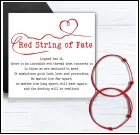 Red String of Fate Braided Bracelet Set (2pcs) - Adjustable Red Wax Cord Hand Rope, Couple Lucky Charm Bracelet with Story Card, Gift Ready