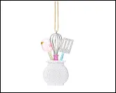 Christmas Bottle Charm Ornament - Alloy Electroplated Baking Tools Design, Cute Holiday Tree Hanger & Gift Decoration