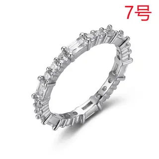 Luxury Single-Row Zircon Ring for Women, 18K Gold Plated Copper, Round & Emerald Cut CZ Micro-Paved, Size 8, Stacking Band