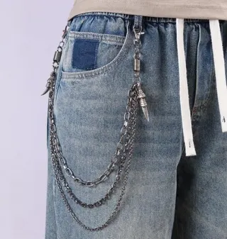 Punk Metal Eagle Claw Pendant Belt Chain - Vintage Multi-Layer Waist Chain for Men & Women, Zinc Alloy Street Hip-Hop Y2K Accessory 54cm