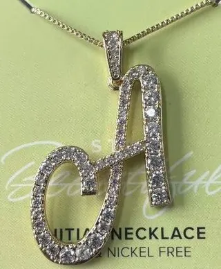 Luxury Letter G Necklace for Women, 18K Gold Plated Copper with Cubic Zirconia, Hypoallergenic Nickel Free, Personalized Initial Pendant Gift