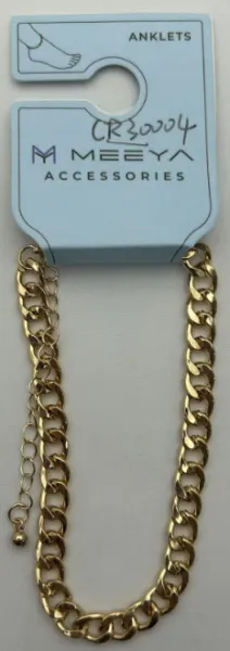 Gold Chain Anklet for Women, 18K Gold Plated Alloy Foot Chain with Adjustable Extension Ball Charm, 21cm Beach Vintage Ankle Bracelet
