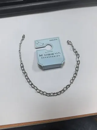 Silver Alloy Anklet for Women, Delicate Chain Ankle Bracelet with Lobster Clasp, Minimalist Beach Jewelry