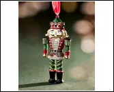 Christmas Nutcracker King Pendant Charm, Alloy Electroplated Hand-Painted, Red & Green Vintage, Christmas Tree Ornament / Gift Wrap Decoration, Holiday Accessory (1pc)