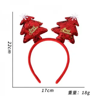 Christmas Reindeer Antlers Headband, Red Polka Dot Deer Horn Hair Band with Knit Beanie Hat, Lightweight 18g Elastic Headband for Kids Adults, Holiday Party Photo Prop